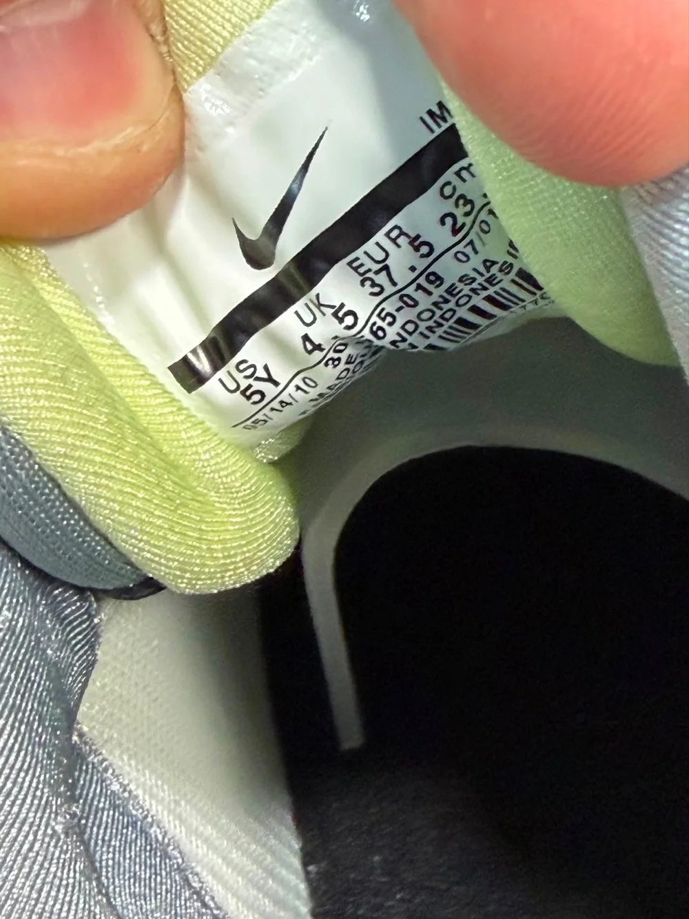 Nike Air Max 95 GS Electric Green Liquid Lime 307565-019 Size 5Y VTG 2010 Box